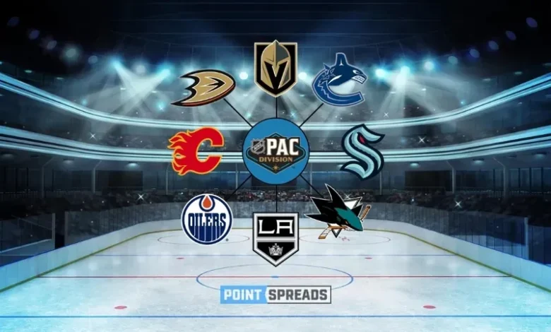 nhl pacific division midseason odds update