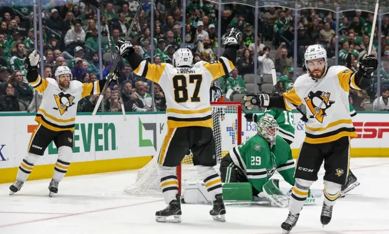 Penguins at Stars NHL Betting Odds