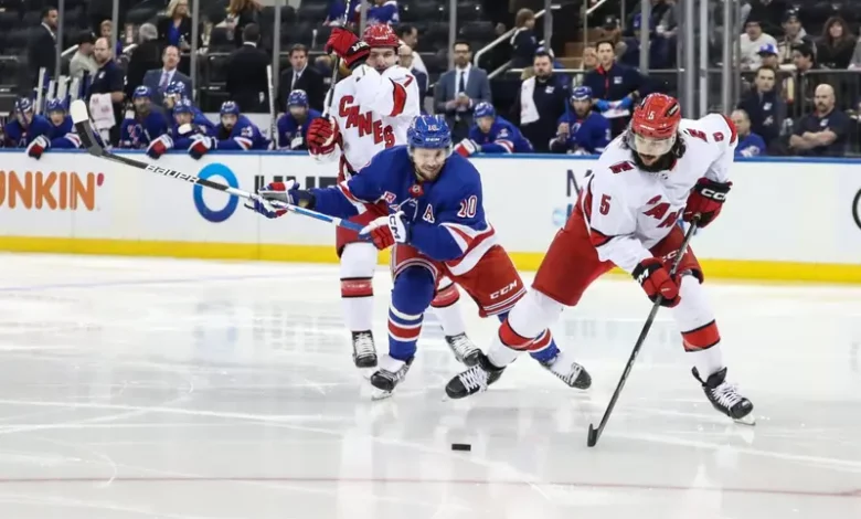 Rangers at Hurricanes NHL Betting Odds